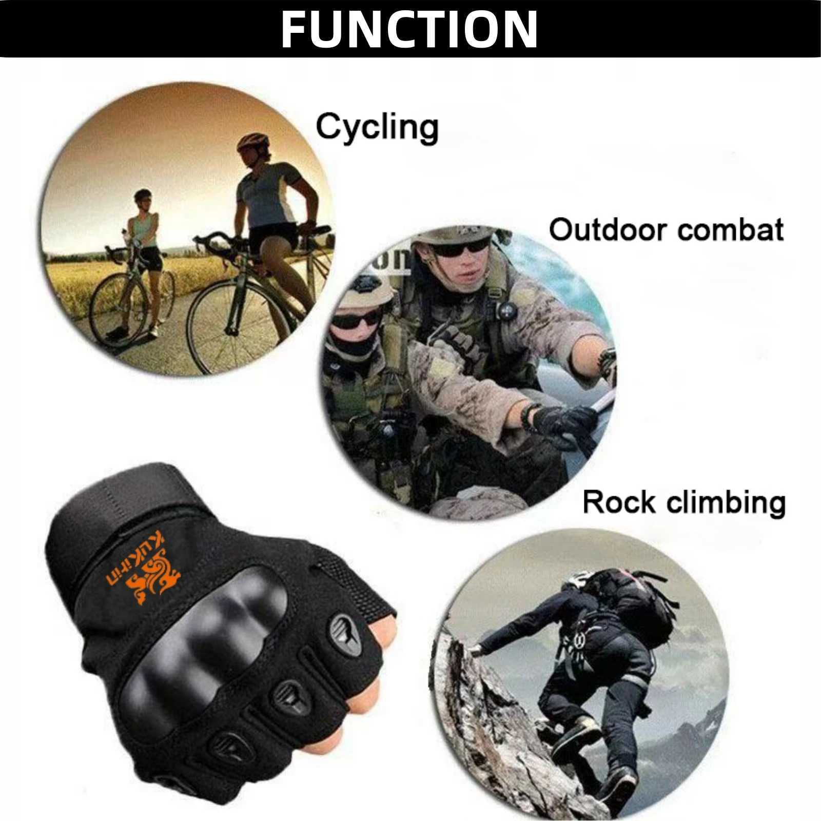 Kukirin Anti Slip Cycling Gloves Outdoor Mountaineering Camping Hiking Gloves Breathable WearResistant Hunting Tactical Gloves J250922