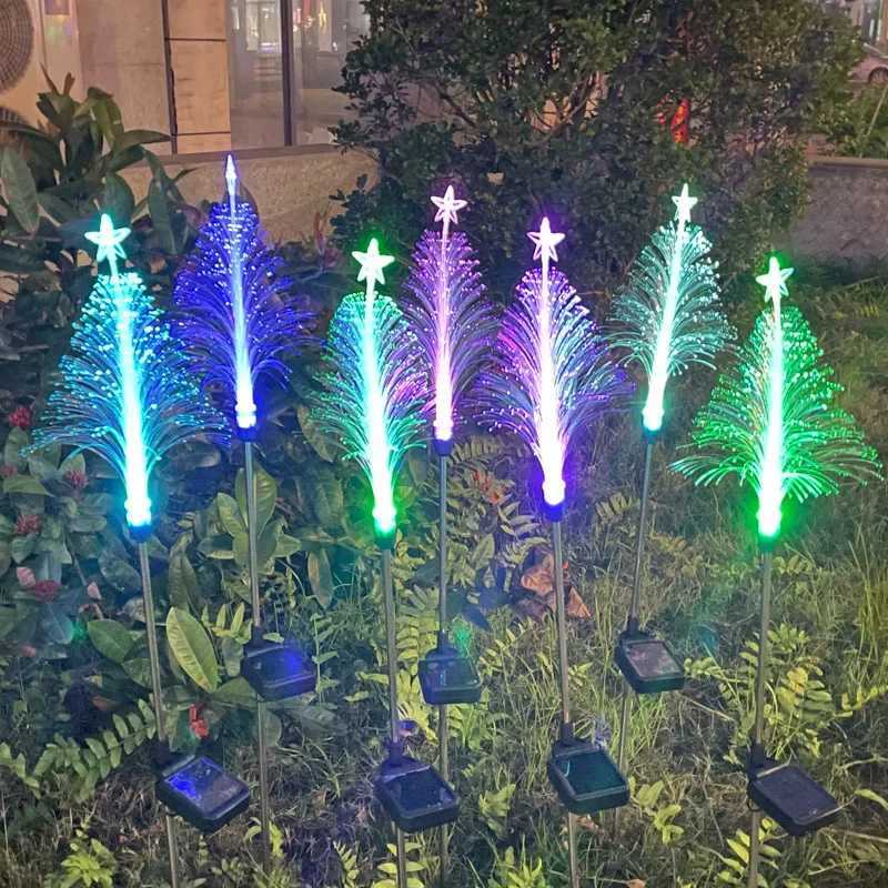 2025 Christmas Solar Jellyfish Garden Lights Outdoor 7 Color Waterproof LED Lawn Lamp for Christmas Party Decoration C250922