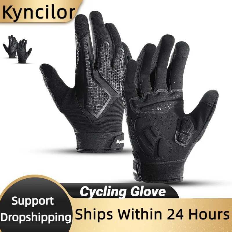 Long Finger NonSlip ShockAbsorbing Cycling Gloves Spring And Summer MenS Breathable Sunscreen Touch Screen Riding Gloves J250922