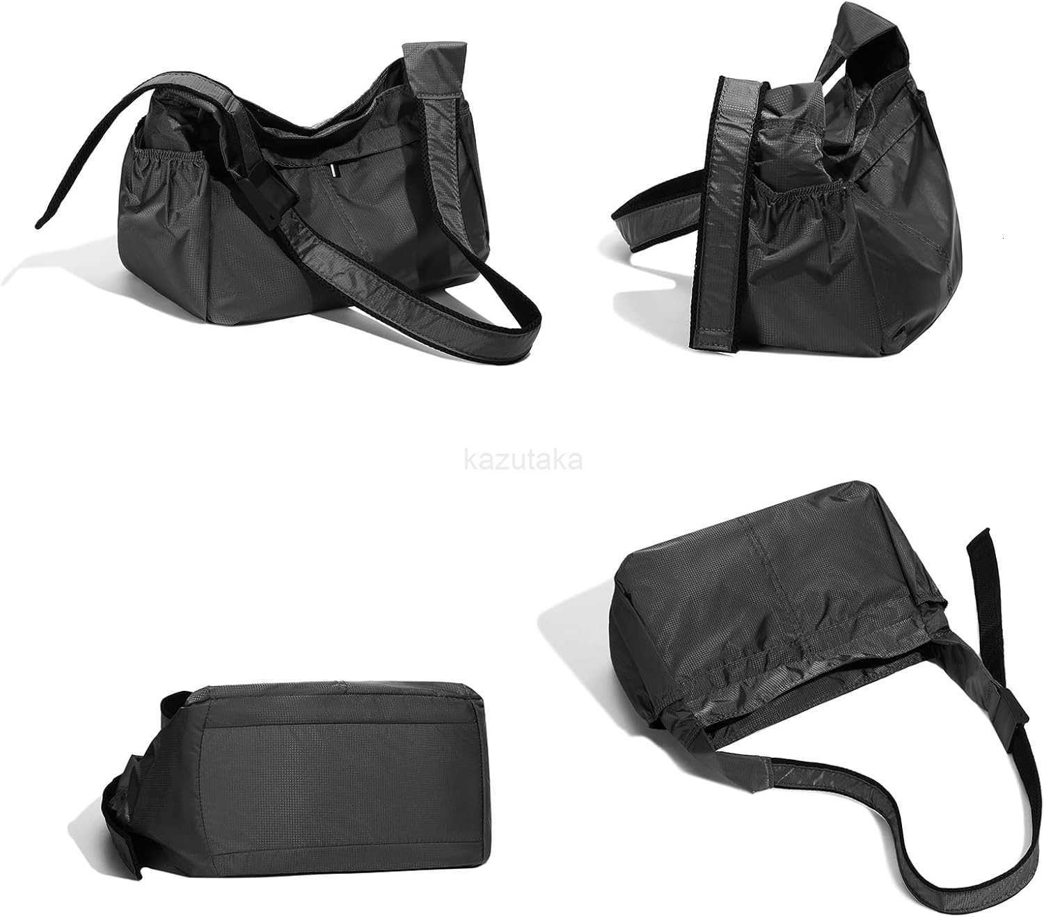 Large Crossbody Bags for Women Men Nylon Crescent Bag Casual Purse Shoulder Bag with Adjustable Strap Zipper Unisex Z250922