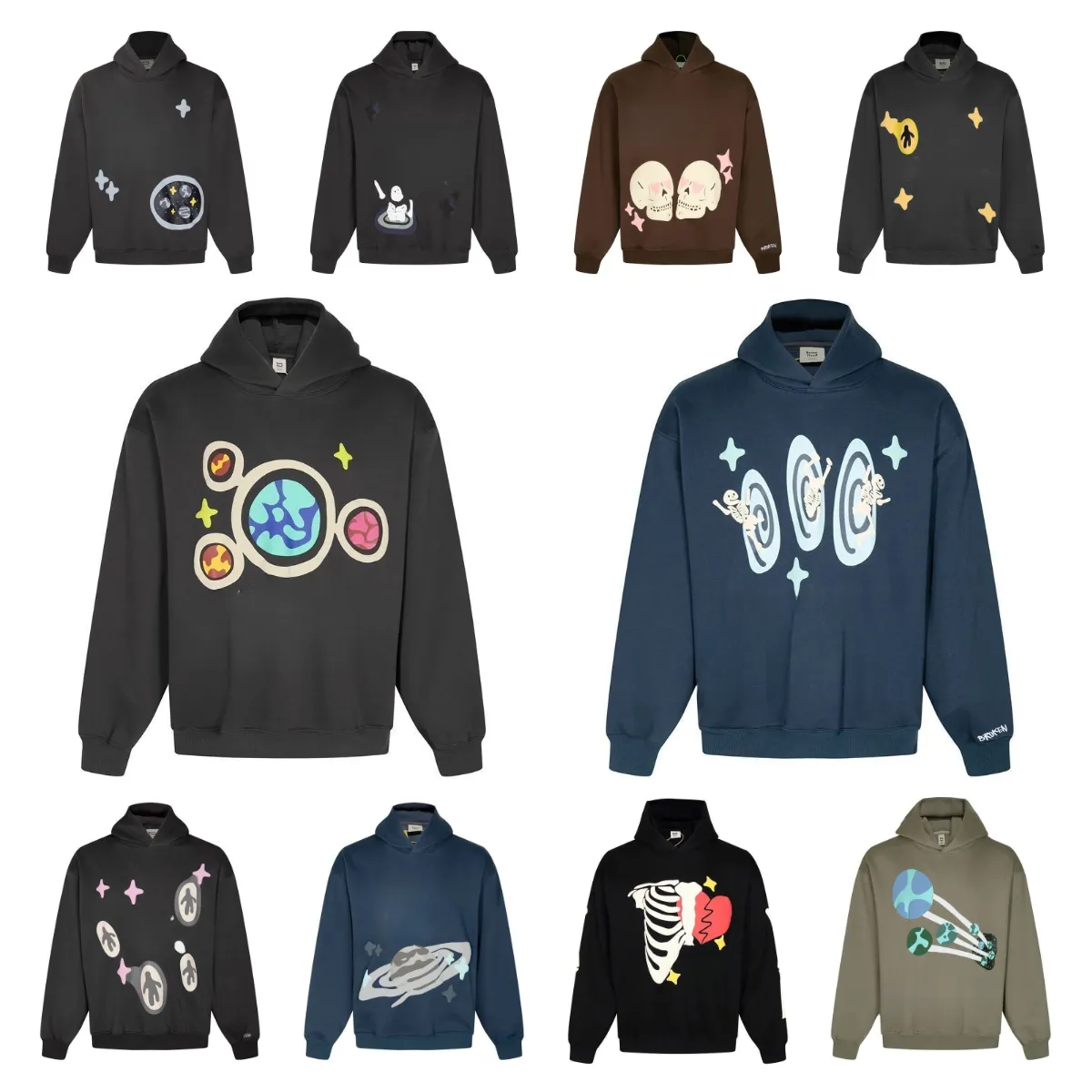 Men Hoodies Cotton Streetwear Hoody Graphic Puff Hoodie Sweatshirt Women Designer Tracksuit Zip Baggy Straight Sweatpants Plante Foam tracksuits brands