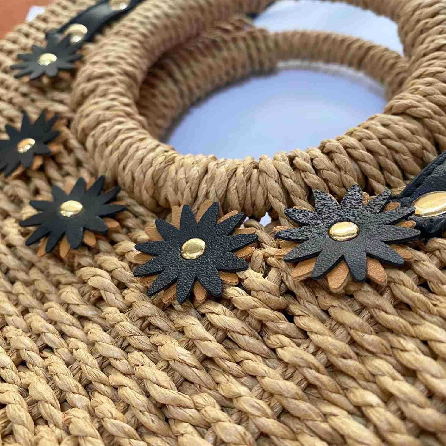 Small Beach Purse Straw Bag Vacation Handbags Summer Woven Straw Purse Tote Bucket Shoulder Bag Cute Purses For WomenZ250922