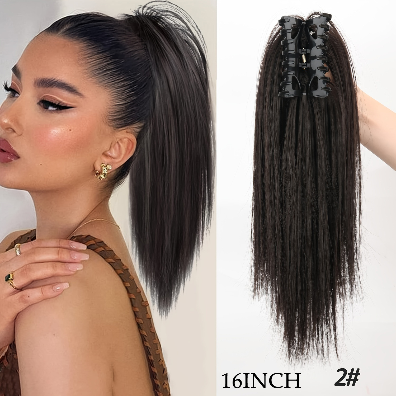 20Inch Smooth Heat Resistant Draw String Hairpiece Water Wave Afro Curly Synthetic Drawstring Hair Ponytail Extensions 241024