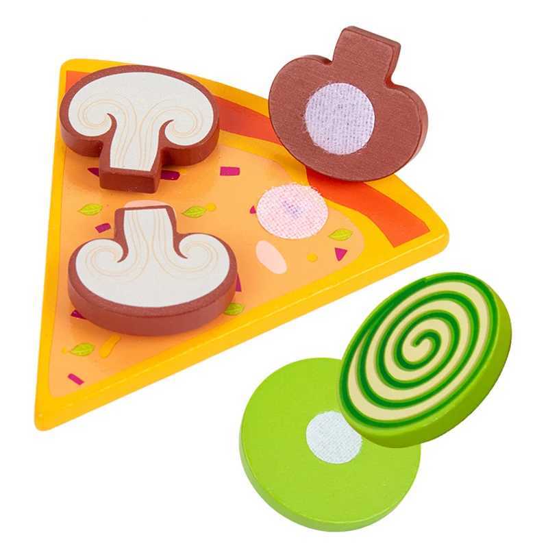 Childrens Wooden Simulation Pizza Cookies Pairing Puzzle Sticky Fun Early Education Puzzle Toy C250922