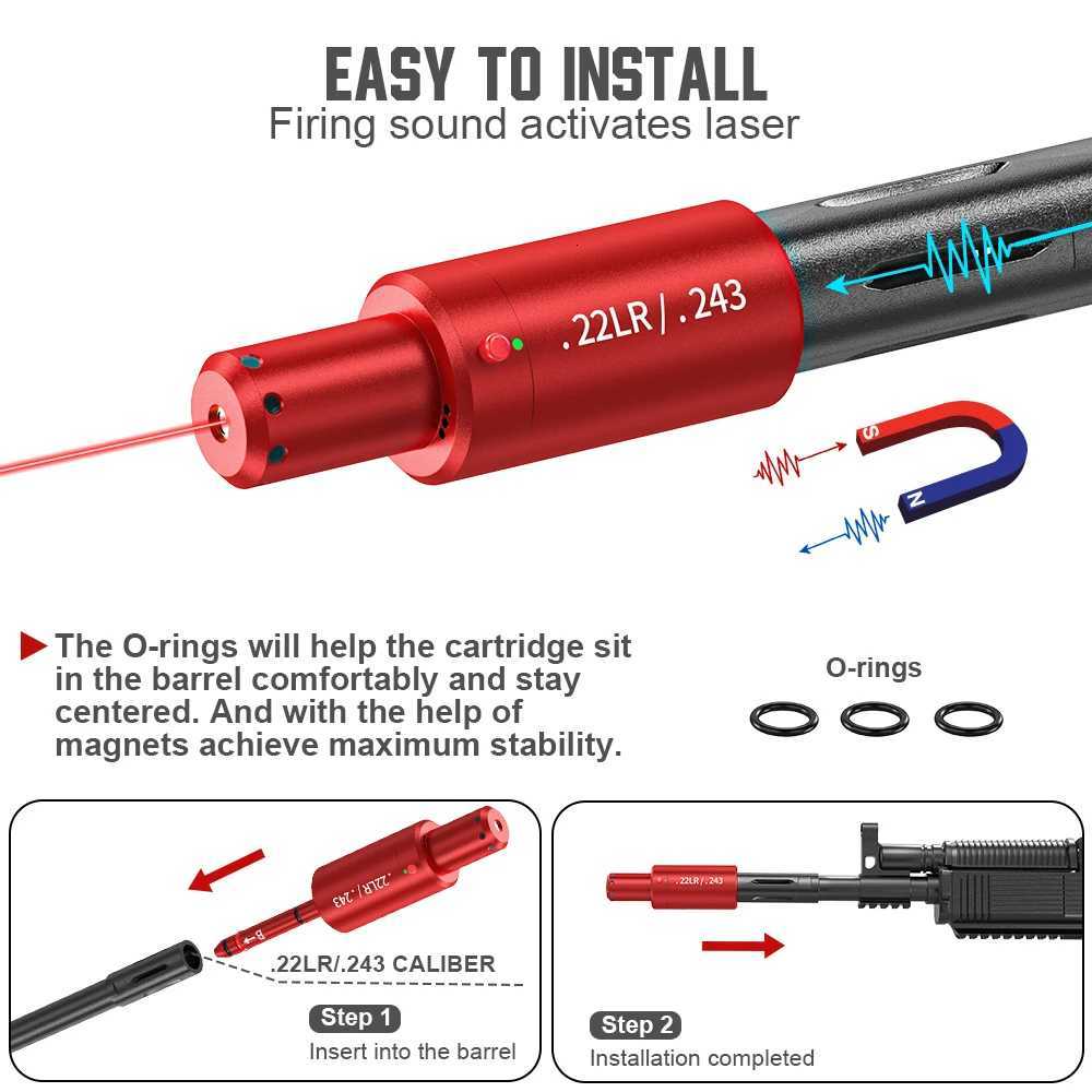 22LR dualpurpose magnetic suction laser training bullet red dot laser training bullet dry powder laser training bullet X250922