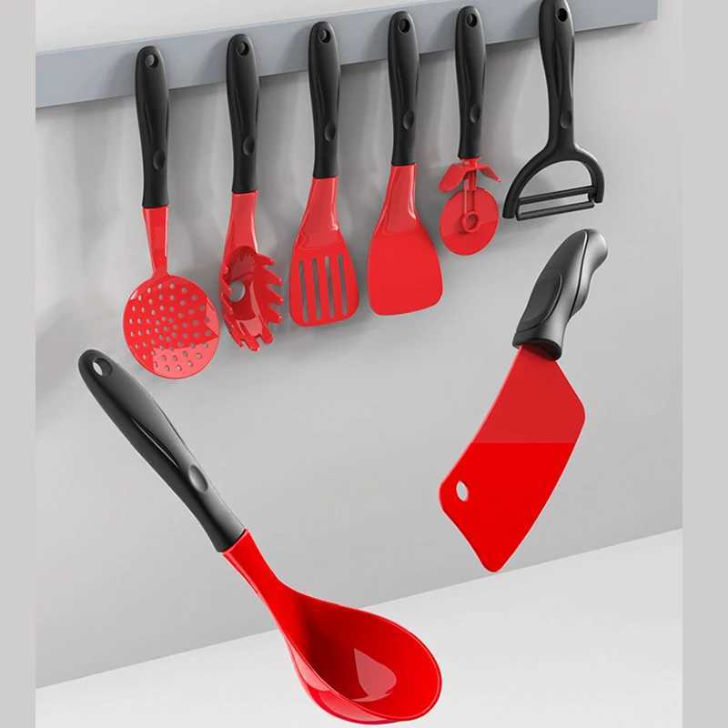 Red Kitchen Toys Pretend Play Simulation Food Cooking Kids Toys Girls Boys Educational Play House Interactive Toys for Children C250922