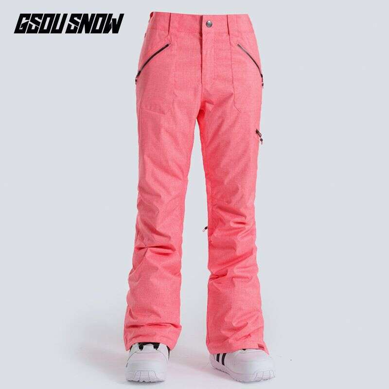 2025 Cheap Women's and Men's Ice Snow Pants Outdoor Snowboarding Clothing Strap Trousers Skiing Suit Wear 10K Waterproof