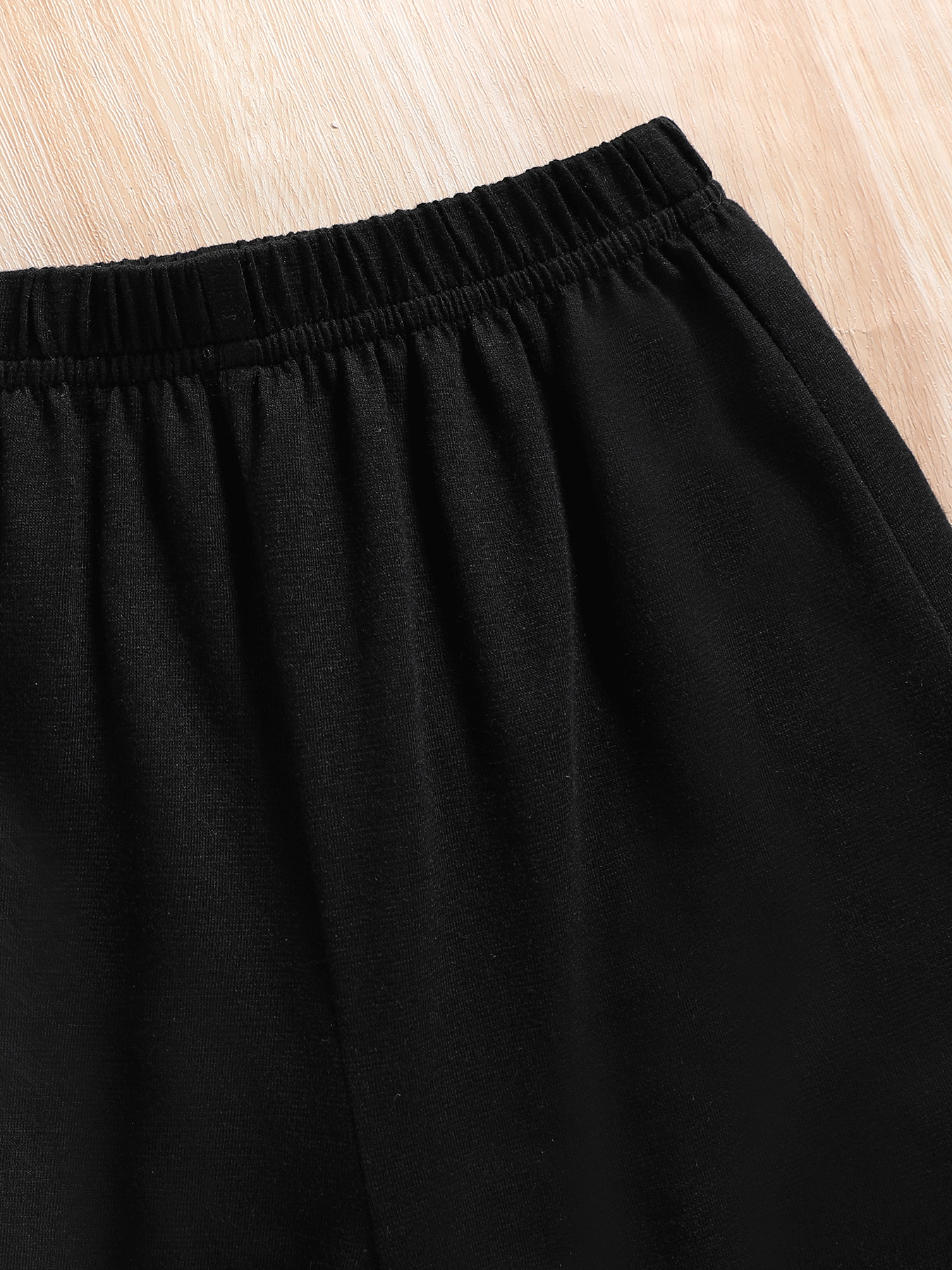 Toddler Boy 2pcs Set: Spider Web Print Color - Block Short - Sleeve Top and Black Shorts, Cool Casual Outfit-KJ2X3739A