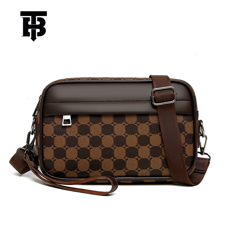 TB BHULAMTE Men's Crossbody - Versatile Plaid Shoulder Bag for Business and Casual Outdoor Use Z260207 - view 8
