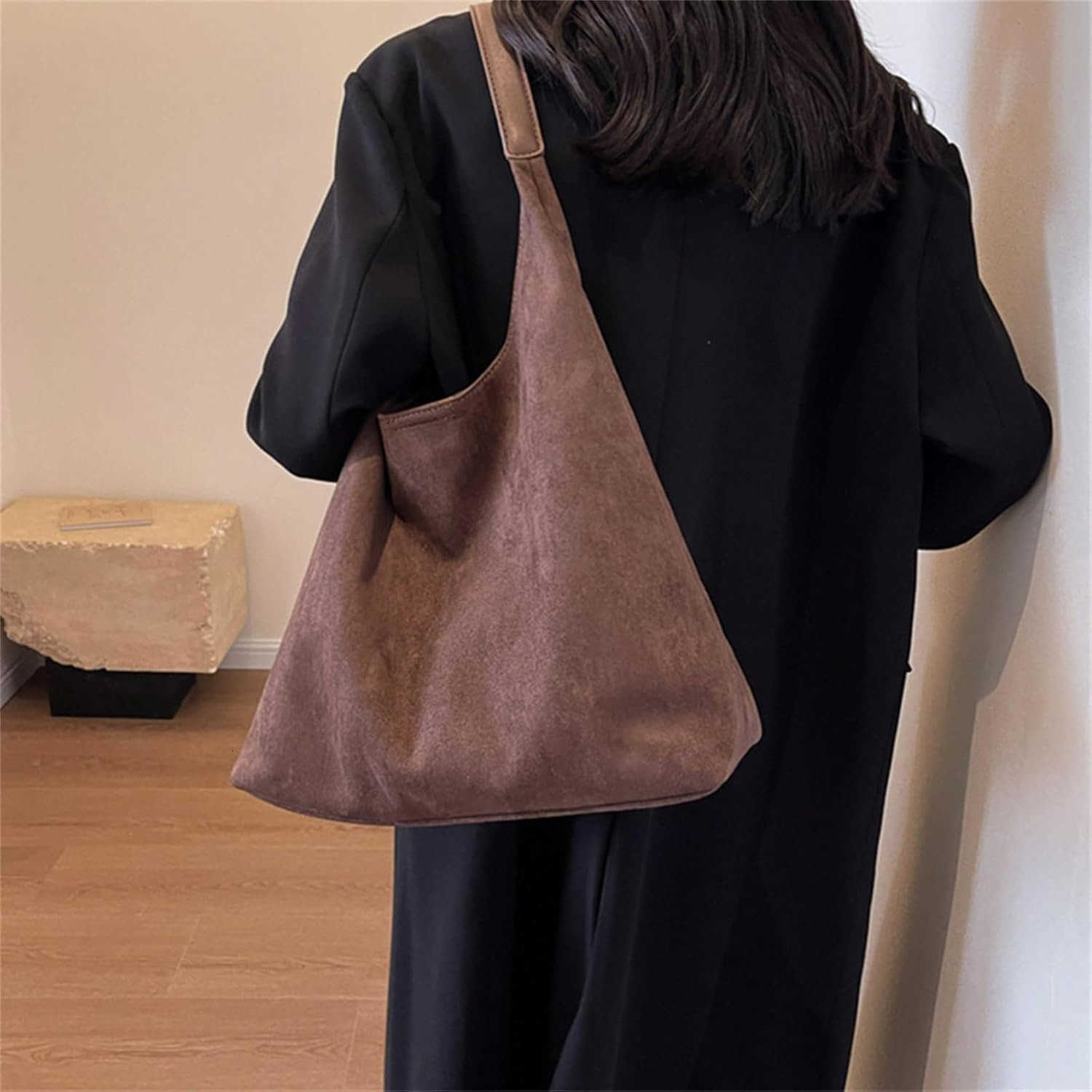 Fall Suede for Women Large Capacity Slouchy Suede Handbag for Office Shopping travel Holiday Gift Z250922