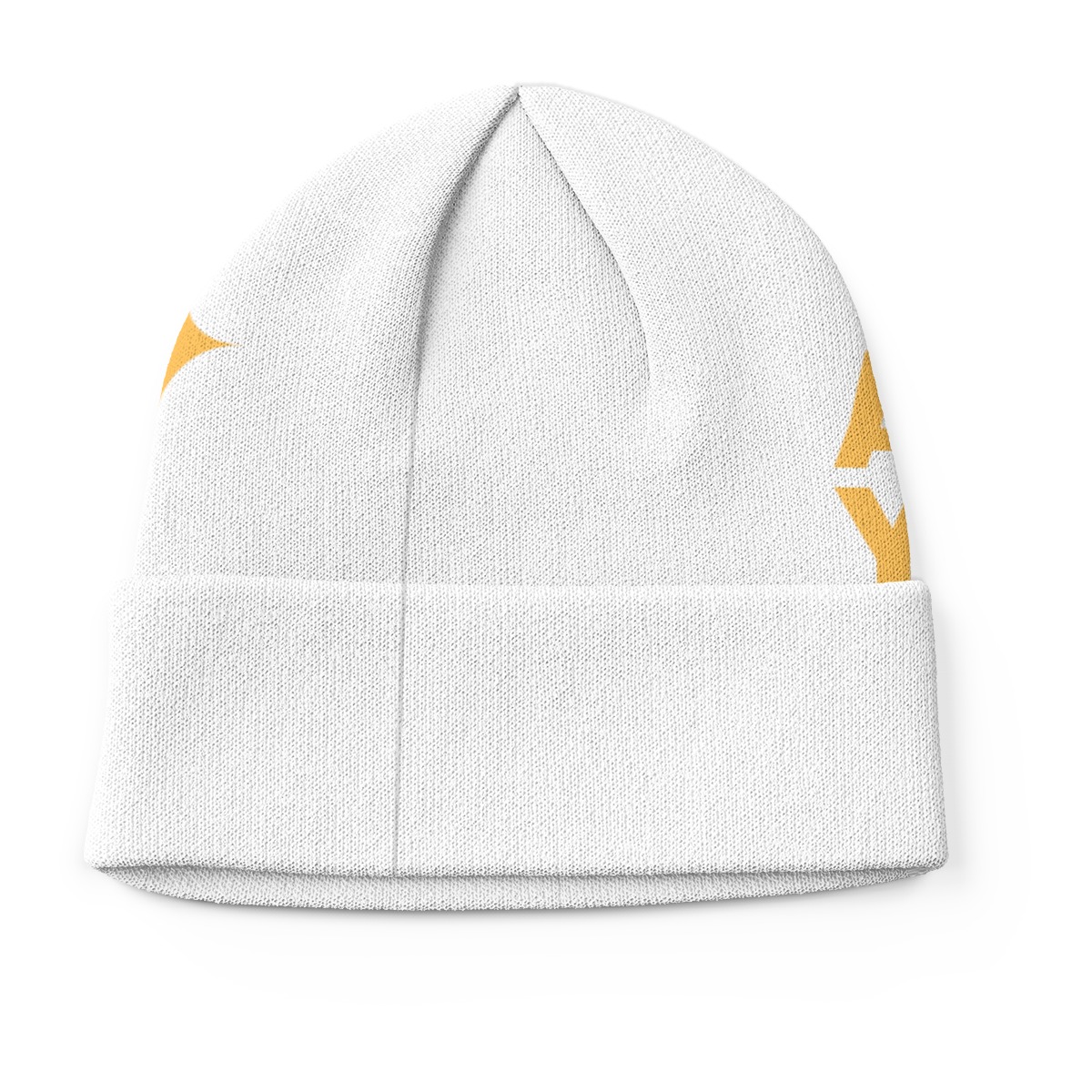 DHgatepod All Over Print Beanie - Double Sided Pattern, Foldable Brim, 100% Polyester Skull Cap for Winter Warmth & Fashion