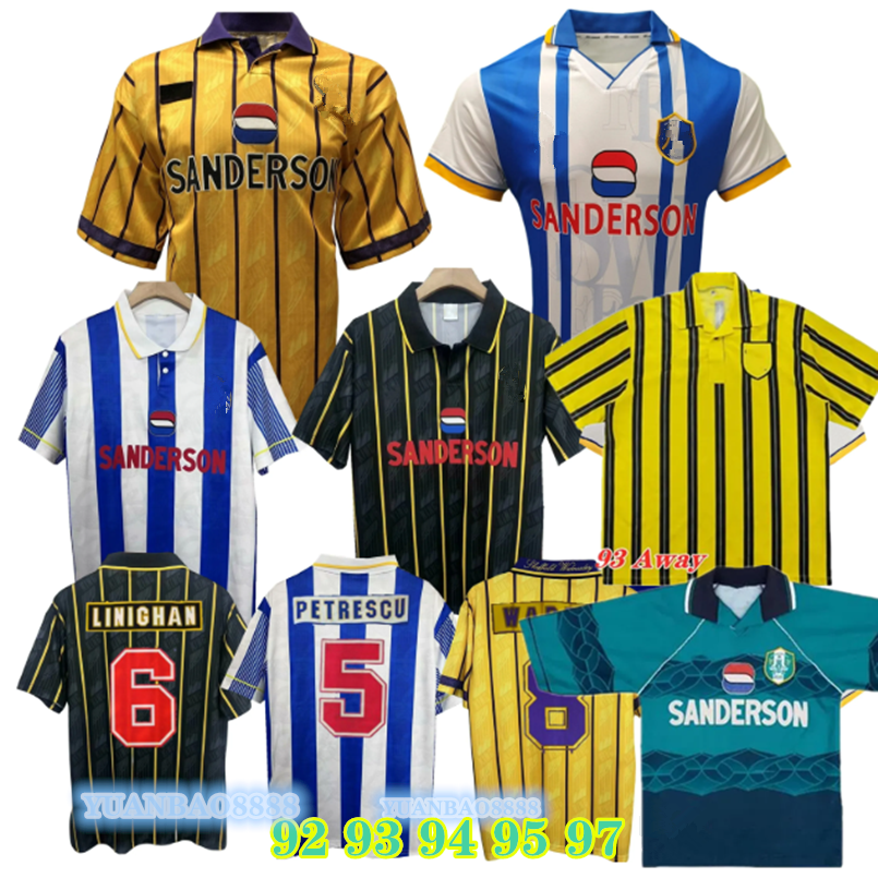 97 98 Sheffield Wednesday soccer jerseys 2025 Will Vaulks Callum Paterson Michael Smith Tyreeq Bakinson Mallik Wilks kids kit football shirts 93 94 95 retro jersey