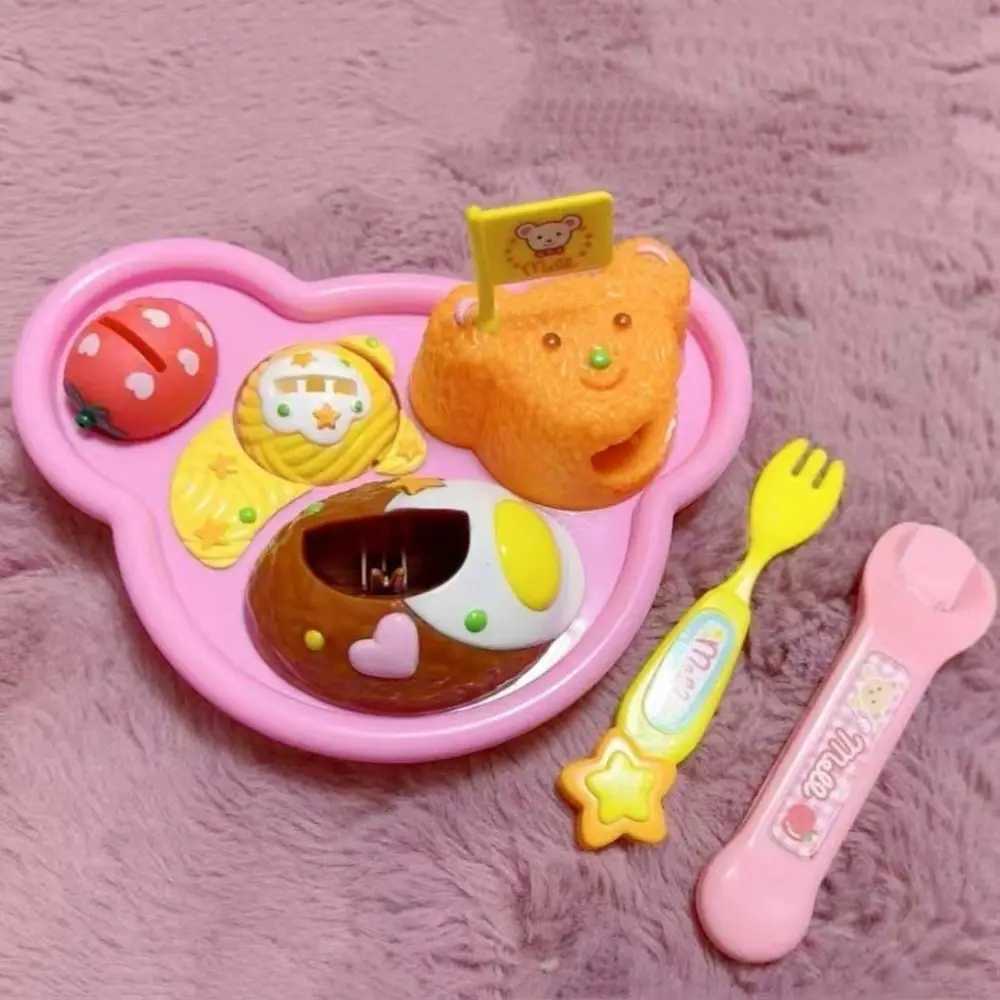 Bear Box Food Feeding Toys Role Play Kitchen Toys Play House Toys Cartoon Simulated Pudding Feeding Set Kids Toy C250922
