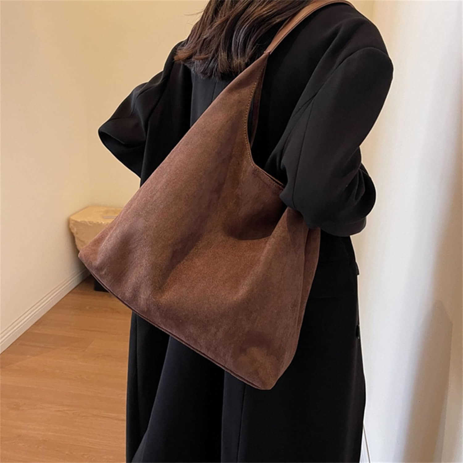Fall Suede for Women Large Capacity Slouchy Suede Handbag for Office Shopping travel Holiday Gift Z250922
