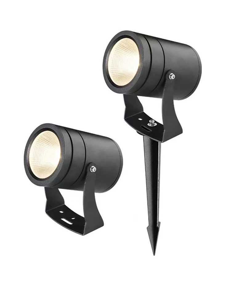 Dimmable Outdoor LED Garden Lighting 5W 7W 10W 15W Spike Lawn Lamp Waterproof Lighting Garden Path Spotlights AC220V DC12V 24V C250922