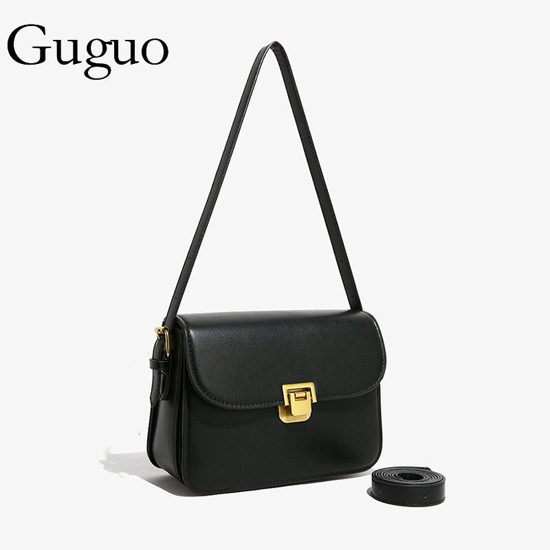 Guguo Designer Bag High-end Small Bag For Women 2025 New Trendy Luxury Bag Fashion Textured Niche Popular Crossbody Bag Ladies Shoulder Small Square B