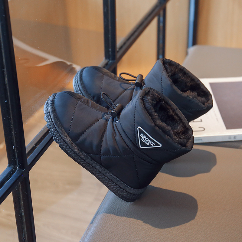 Kids' Snow Boots 2025 New Winter Waterproof Plush Lined Thermal Insulated Winter Warm Shoes For Toddler Boys Girls