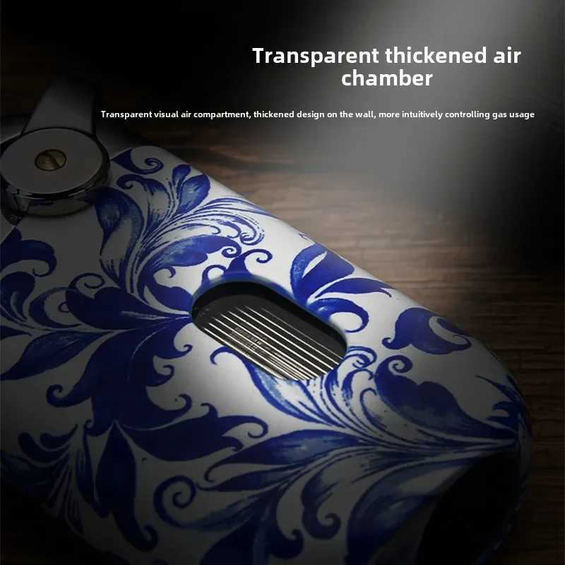 HONEST Premium Windproof Butane Torch Lighter Refillable Blue Flame for Cigar BBQ Metal Mens Gift F250922 W260202