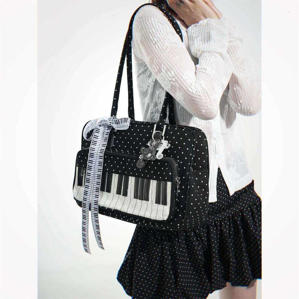 Designer Luxury European And American Fashion Personalized Abi Polka Dot Piano Appearance Design Square Women New Original Shoulder Bag Tide
