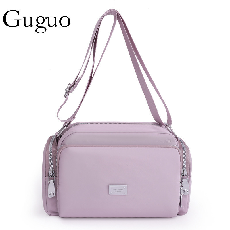 Luxury Bag Guguo Designer Bag New Women's Bag Cross-border Nylon Shoulder Bag Simple Fashion Wide Strap Crossbody Bag Large Capacity Lightweight 