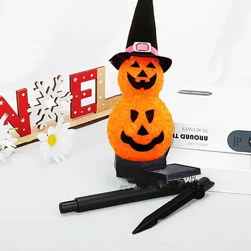 Halloween Pumpkin Solar Lights For Garden Holiday Decoration Waterproof Lawn Light Horror Theme Decor Ground Plug Lights 015 C250922