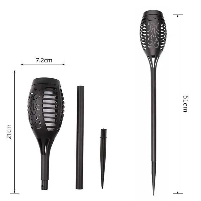 12LED Solar Flame Torch Light Flickering Light Waterproof Outdoor Garden Decoration Landscape Lawn Path Yard Patio Floor Lamps C250922