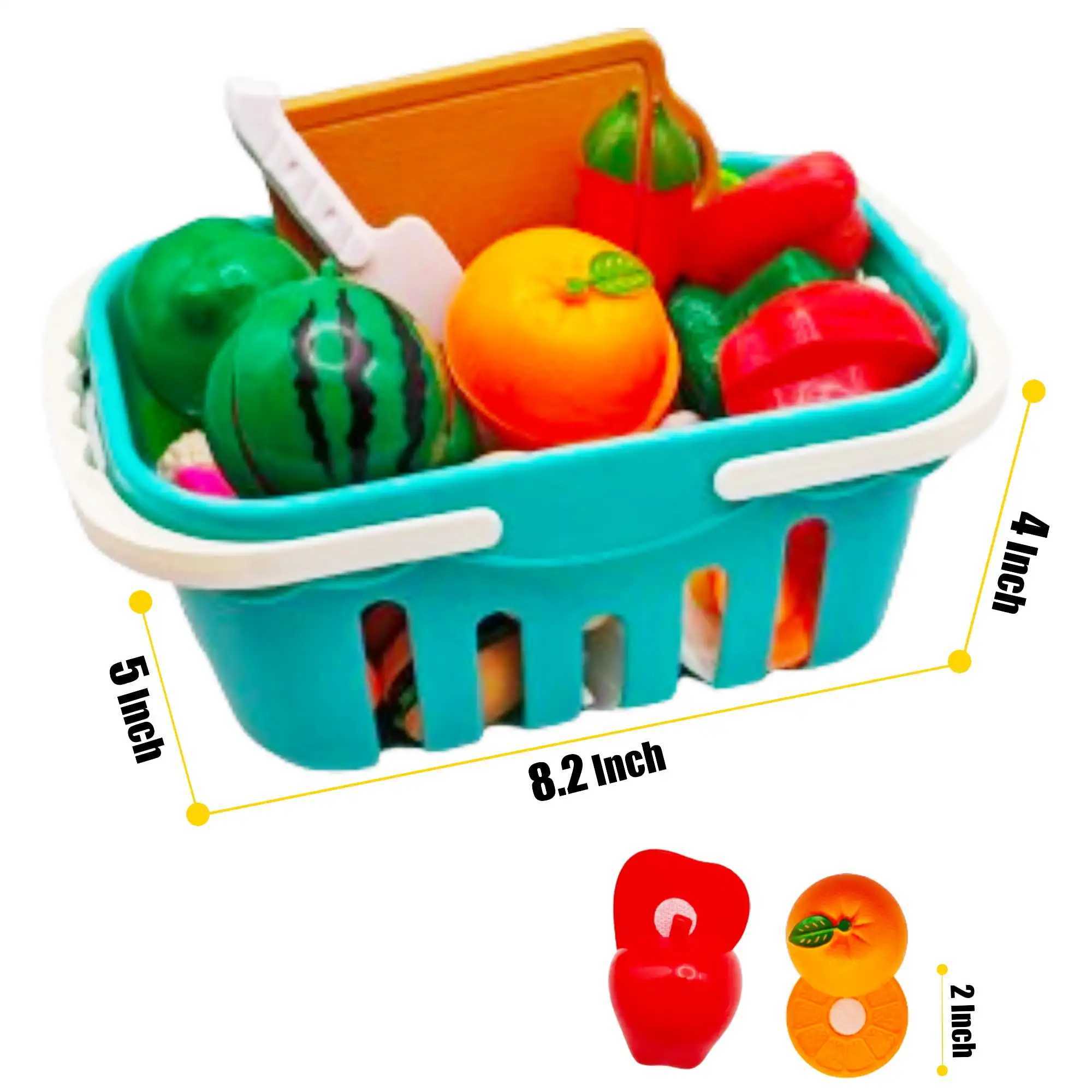Cutting Play Food Toy Kids ABS Realistic Pretend Kitchen Toys 29Piece C250922