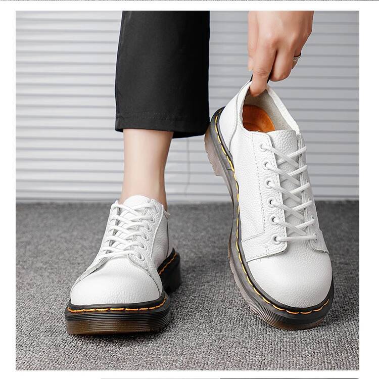 High-quality Men Genuine Leather Flats Women Loafers Polychrome Oxford Shoes Big Size 35-45 ddmymonkey