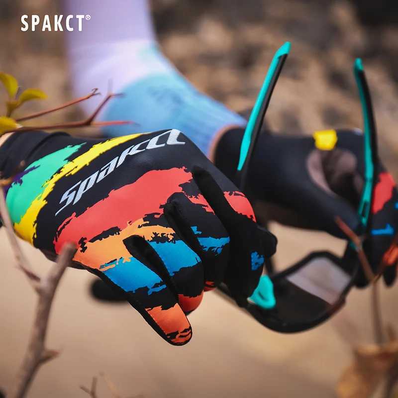 SPAKCT Full finger bicycle gloves shockabsorbing and breathable gloves sports fitness bicycle training autumn products J250922