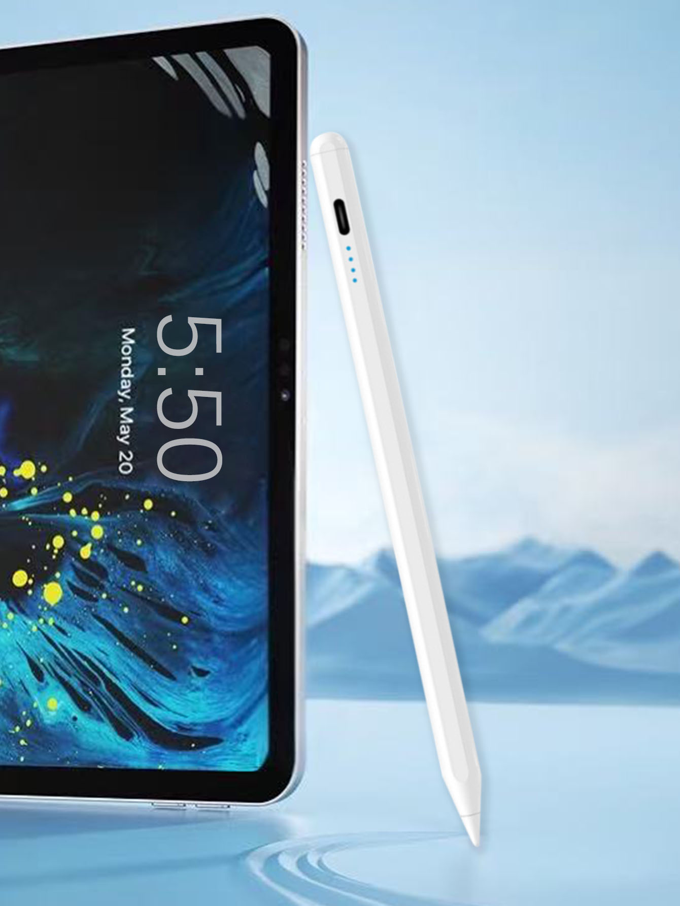 Universal Capacitive Stylus Pen for Phones Tablets, Replaceable Tips, Scratch Resistant, Screen Friendly Compatible with All Touchscreens