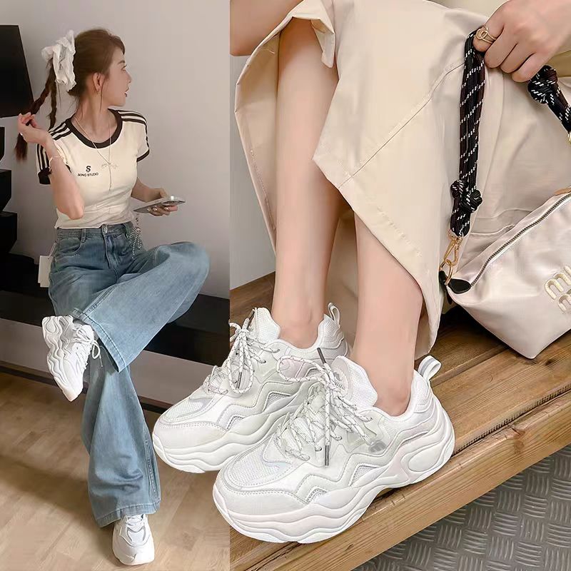 Mirinda Women's Shoes 2025 New Autumn Versatile Thick-Soled Casual Shoes Unisex Flow Cloud 2nd Generation Height-Increasing Men's Shoes Fit 