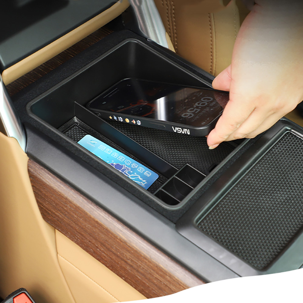 Car Center Console Armrest Storage Box Central Hidden Organizer Tray for Land Rover Range Rover Vogue L460 /Range Rover Sport 2023+Container Without R