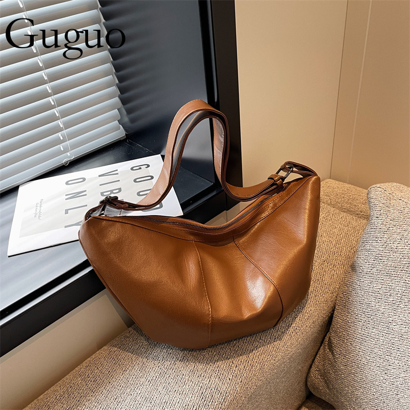 Guguo Designer Bag Dumpling Luxury Bag Bag For Women 2025 New Casual Relaxed Commuter Crossbody Bag Single Shoulder Crossbody Bag High-quality Fashion