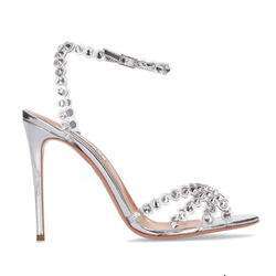 Custom New Style High Heel With Rhinestones Open Toe Customized Stiletto Shoes Ladies Sandals