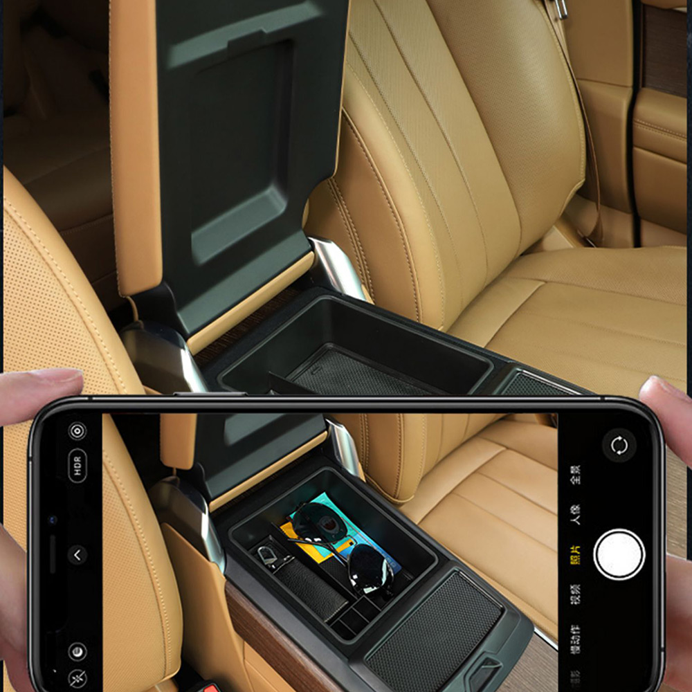 Car Center Console Armrest Storage Box Central Hidden Organizer Tray for Land Rover Range Rover Vogue L460 /Range Rover Sport 2023+Container Without R