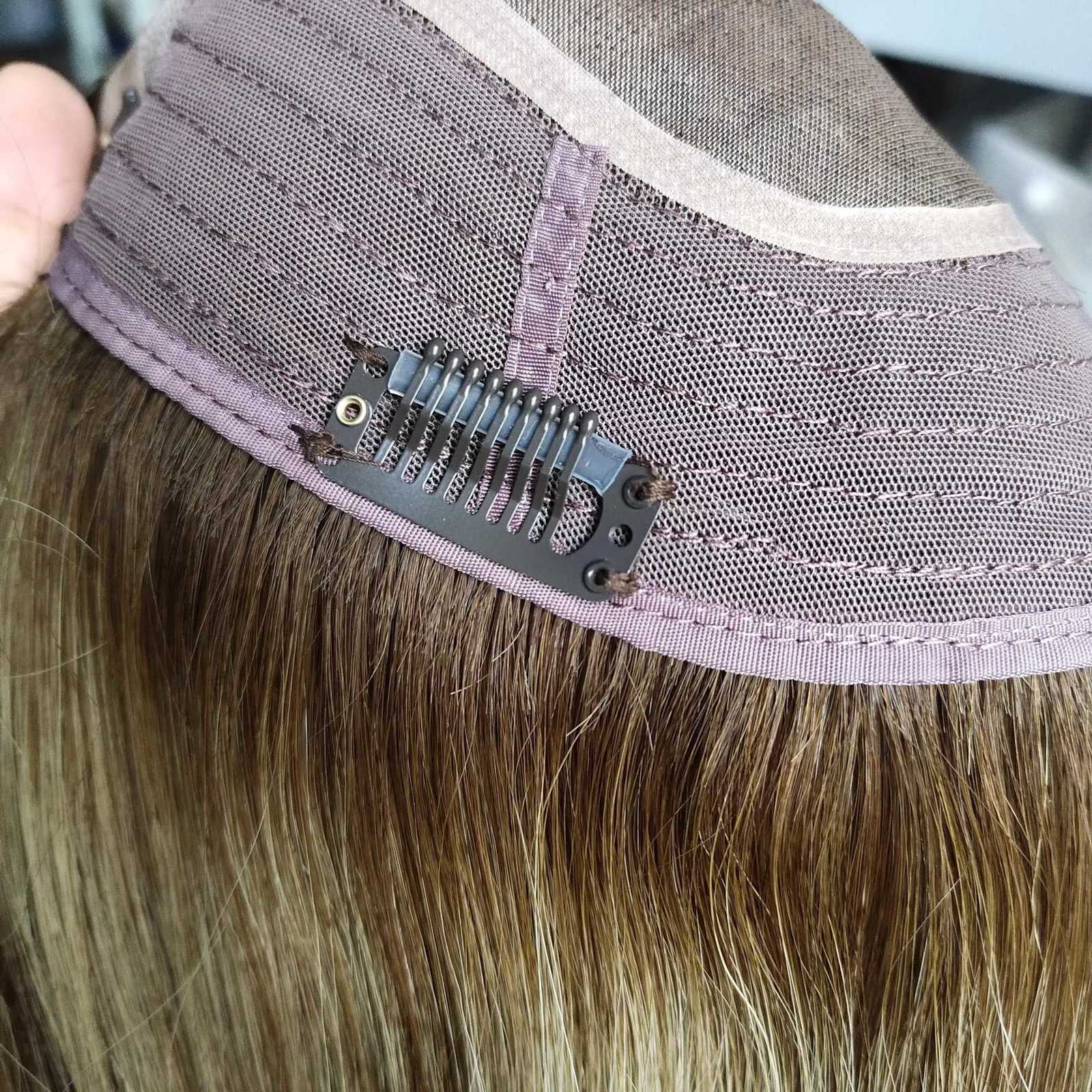 Moresoo Virgin Hair Topper Human Hair 12 Months Virgin Hair Piece High Quality Brazilian Hair 67Inch Base for Women Hair Piece C250922