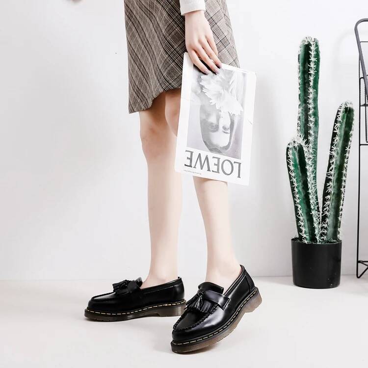 High-quality Men Genuine Leather Flats Women Loafers Polychrome Oxford Shoes Big Size 35-45 ddmymonkey