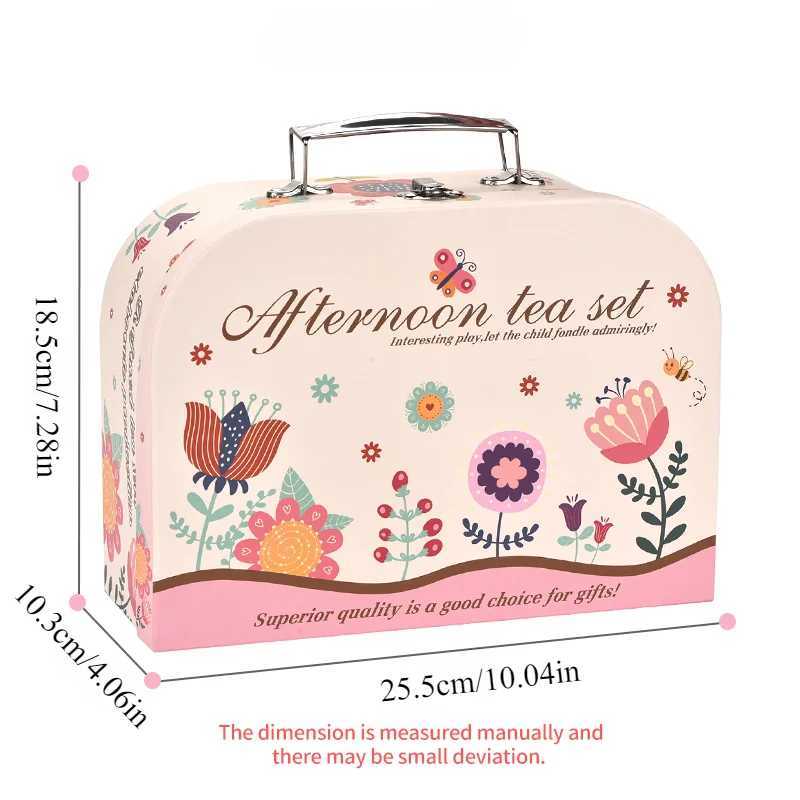 DIY Simulation Tea Food Cake Set Play House Kitchen Afternoon Tea Game Toys Gifts Pretend Play Toy For Children Kids Girls Gift C250922