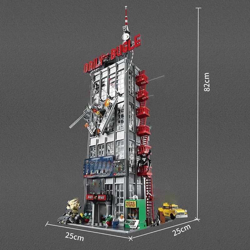 3772 Pcs The Daily Bugle Newspaper Office Building Compatible 76178 Building Blocks Anniversary Set For Children Birthday Gift Z250607