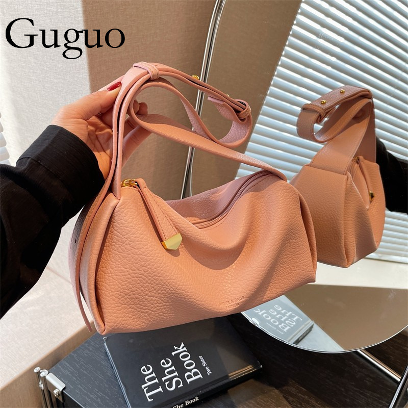 Guguo Designer Bag Cross-border Fashion Niche Texture Underarm Bag 2025 New Large Capacity Bag Women's Fashion Shoulder Luxury Bag Bag Stylish Wo