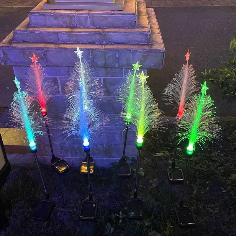2025 Christmas Solar Jellyfish Garden Lights Outdoor 7 Color Waterproof LED Lawn Lamp for Christmas Party Decoration C250922