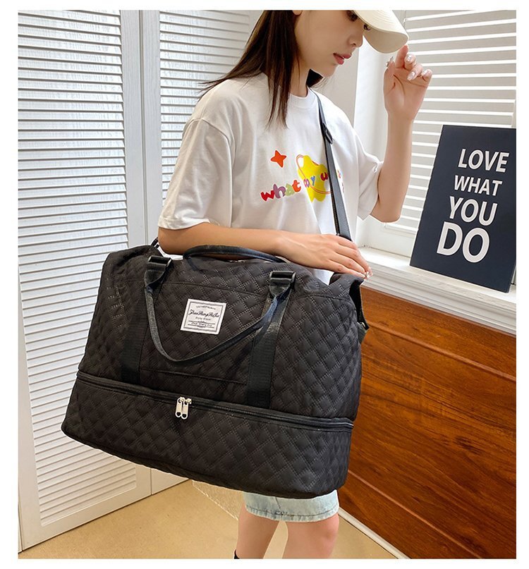2025 Designer luxury travel bag can be set with a suitcase for business trips, short distance luggage bag, large capacity boarding handbag, yoga and f