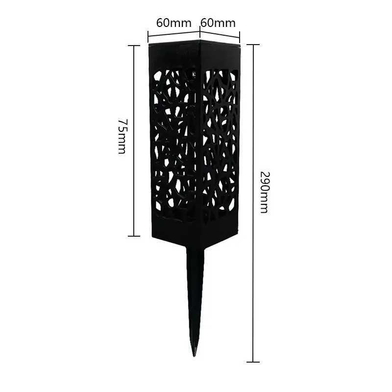 1/8PCS Outdoor Solar Lights Waterproof LED Hollow Pattern Garden Lamp Auto Sensor Pathway Lighting for Yard Patio Decoration C250922