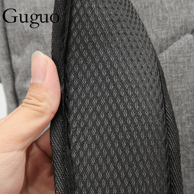 Guguo Designer Bag Cross-border Source Simple Backpack USB Charging Men's Laptop Bag Large Capacity Casual Business Luxury Bag Notebook Backpack