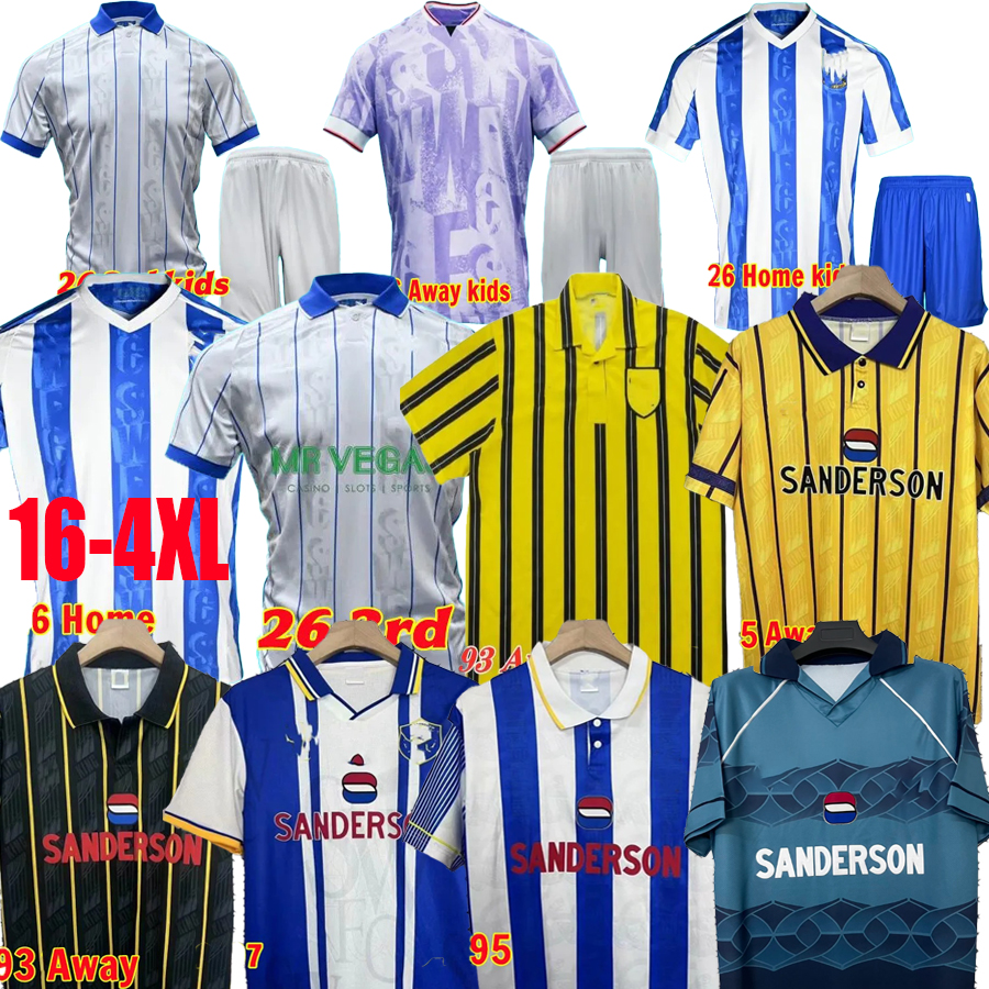 25 26 Sheffields Wednesdays soccer Jerseys Retro MCBURNIE SHARP WALKER SANDER 2025 2026 BERGE BANNAN WADDLE classic vintage 93 95 retrio Football shirt