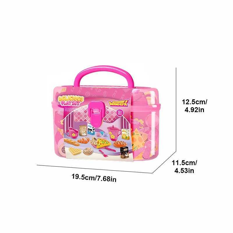 Girls Tea Party Set with Kettle Cookies Play Food for Kids Halloween Christmas Gift C250922