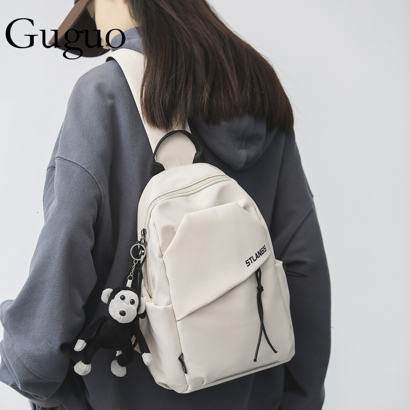 Guguo Designer Bag New Chest Bag For Men Luxury Bag Style Versatile Shoulder Bag, Fashionable Sports Small Backpack For Students, Trendy Crossbody Bag