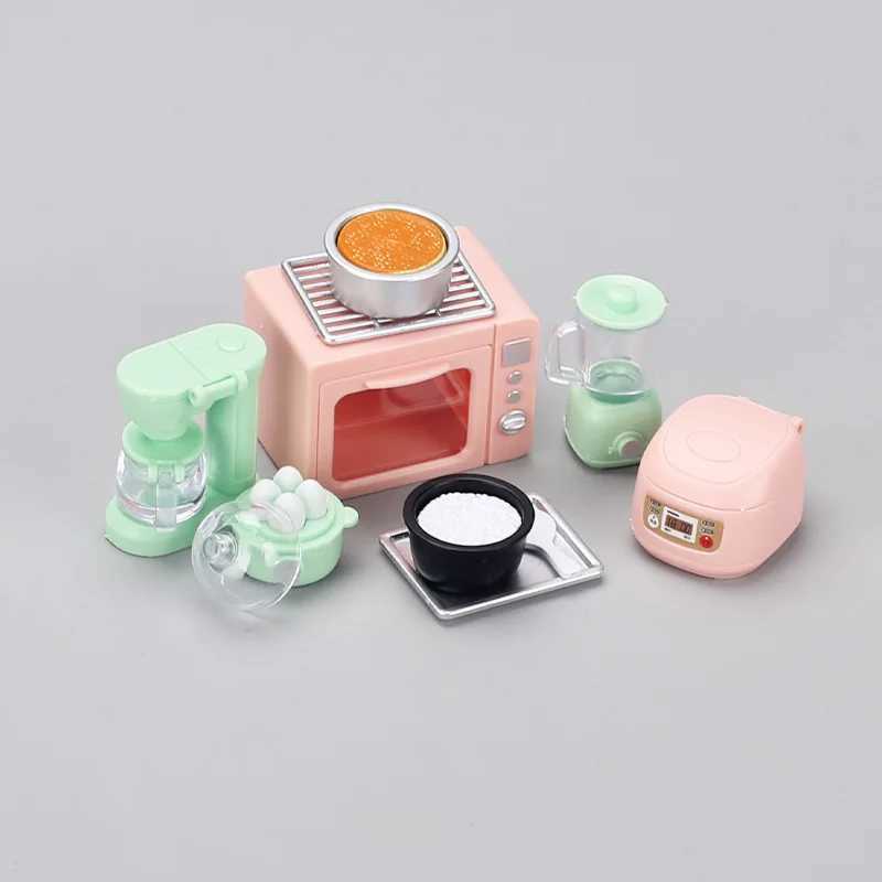 Kids Mini Play House Miniature Rice Cooker Oven Juicer Egg Steamer Small Model Childrens Doll House Accessories C250922