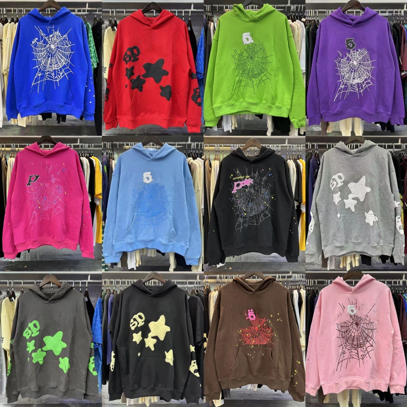 5A Designer Men spider hoodie mens Women hoodies pants men pants men hoody women graphic Sweatshirts Stree puff print web hoodies tracksuit sweatpant