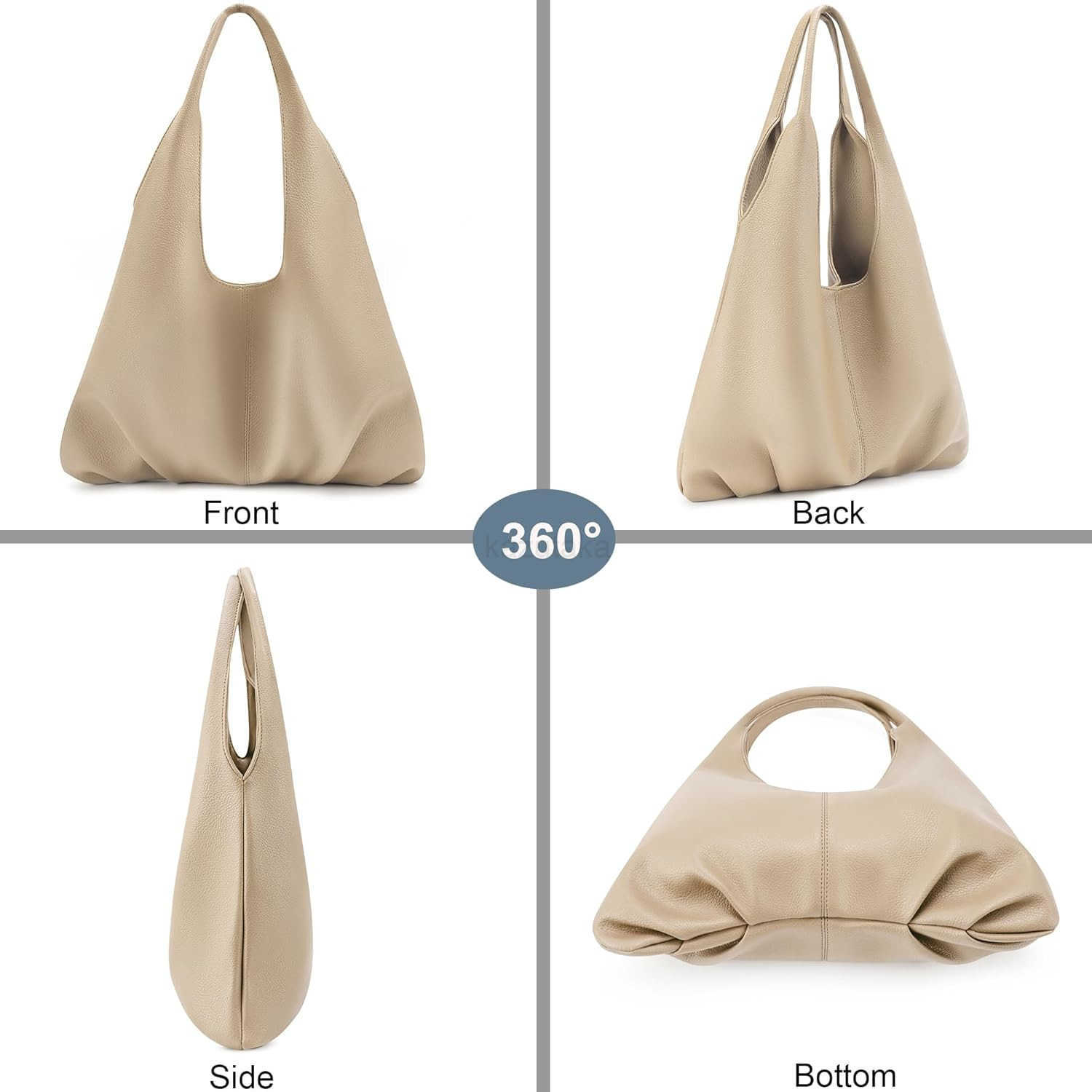 Slouchyr Women Vegan Leather Shoulder Handbags with Coin Purse Z250922